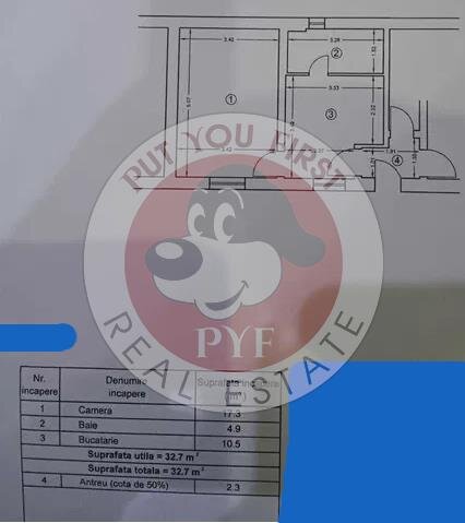 Tineretului | Garsoniera   curte | Semidecomandat | 33mp | B9150